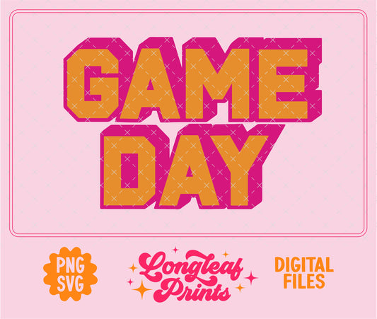 Game Day Glam SVG Digital Download Design File