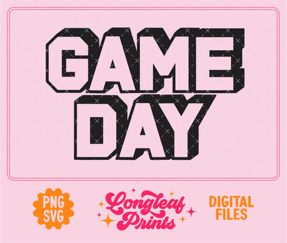 Game Day Glam SVG Digital Download Design File