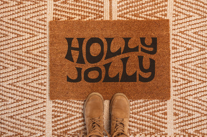 Holly Jolly DIY Door Mat SVG