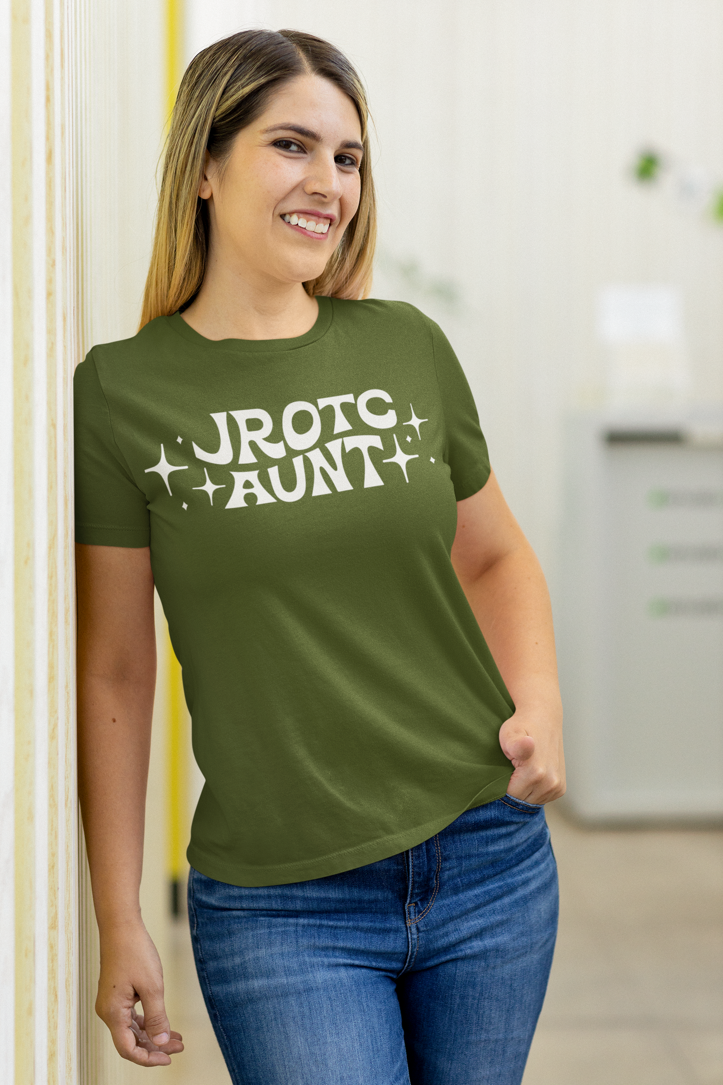 JROTC Aunt Retro Stars SVG Digital Download Design File