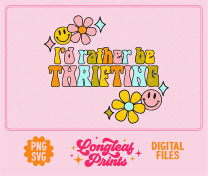 I’d Rather Be Thrifting SVG Digital Download Design File