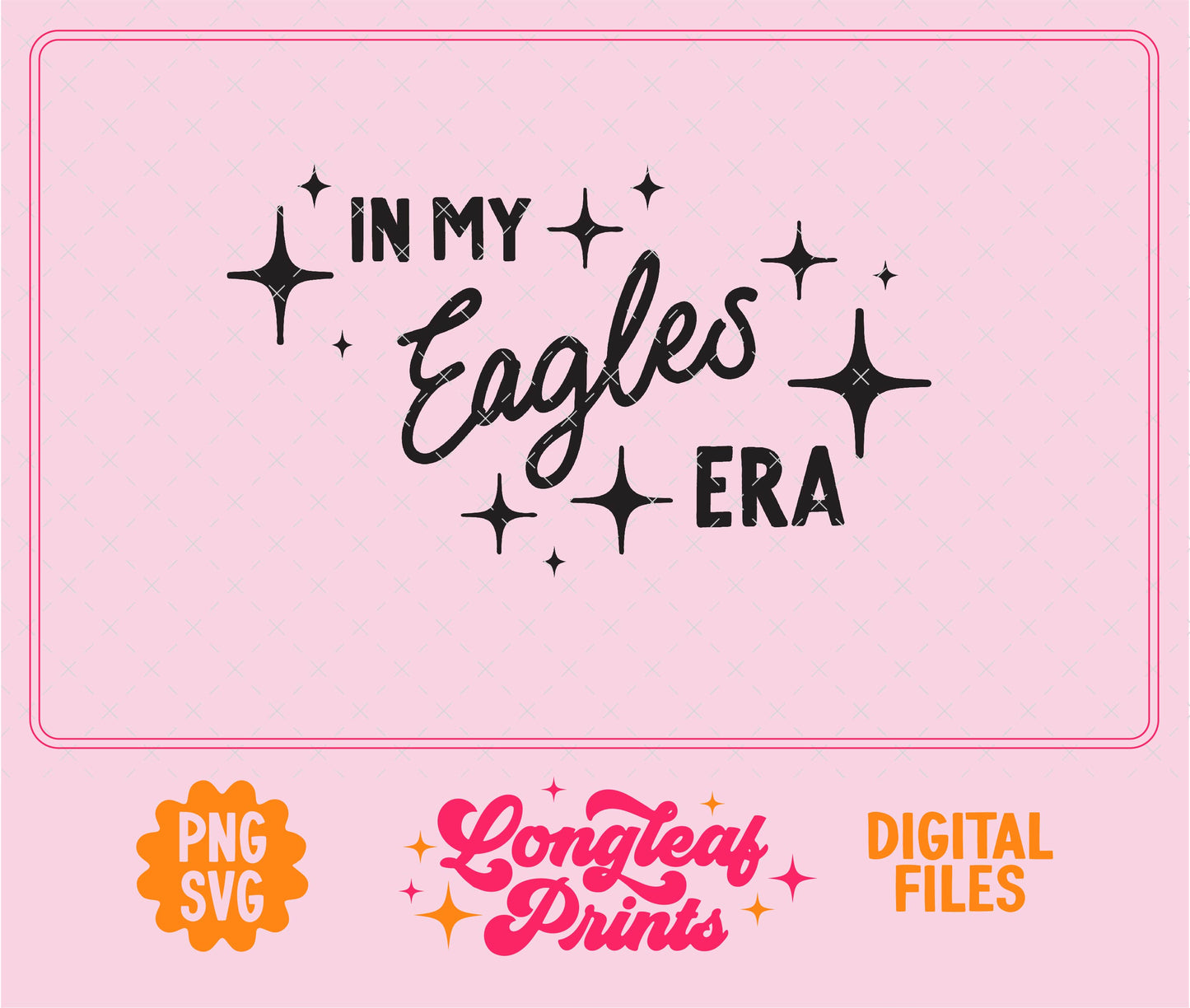 In My Eagles Era Mascot SVG Digital Download Design File