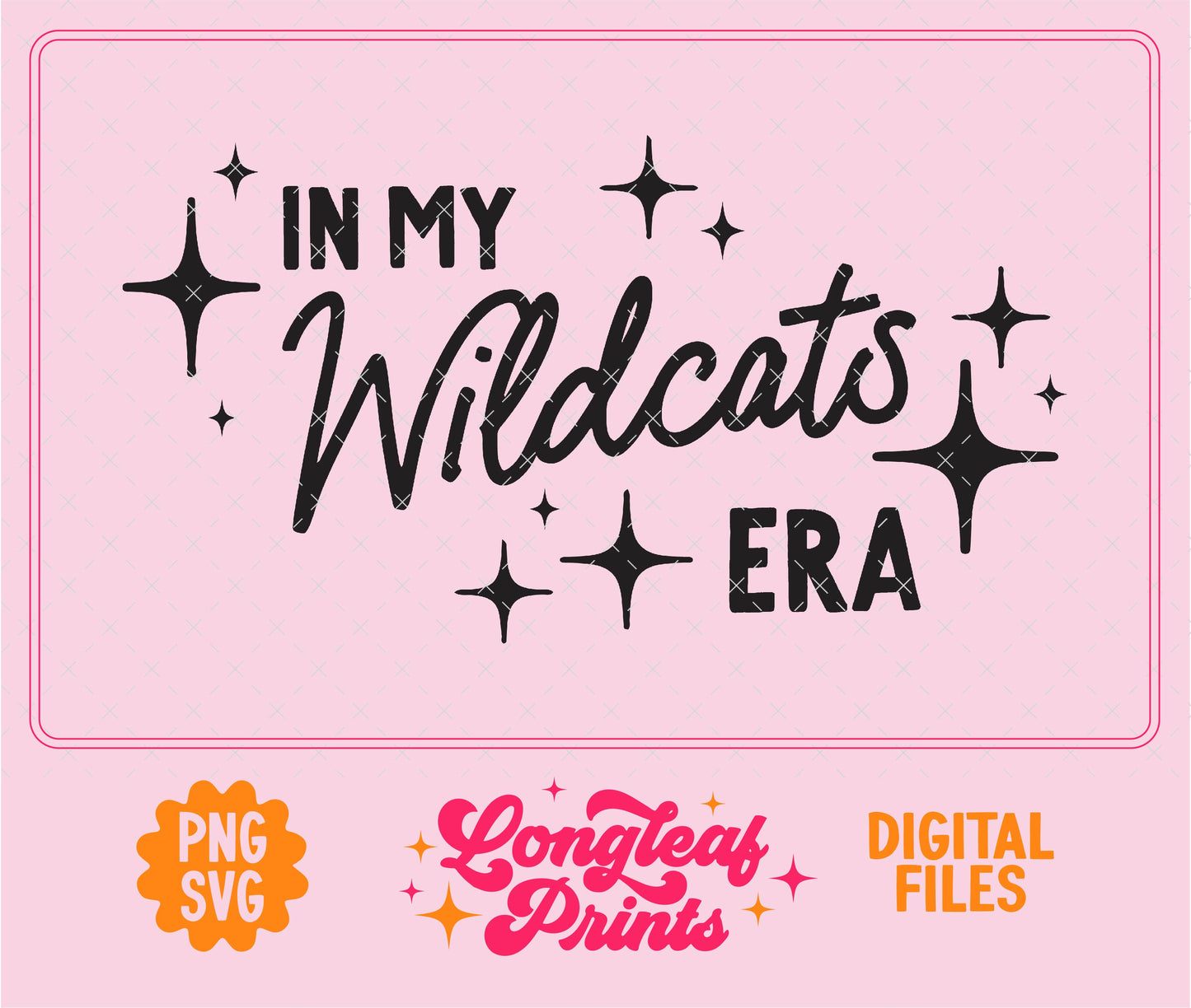 In My Wildcats Era Mascot SVG Digital Download Design File