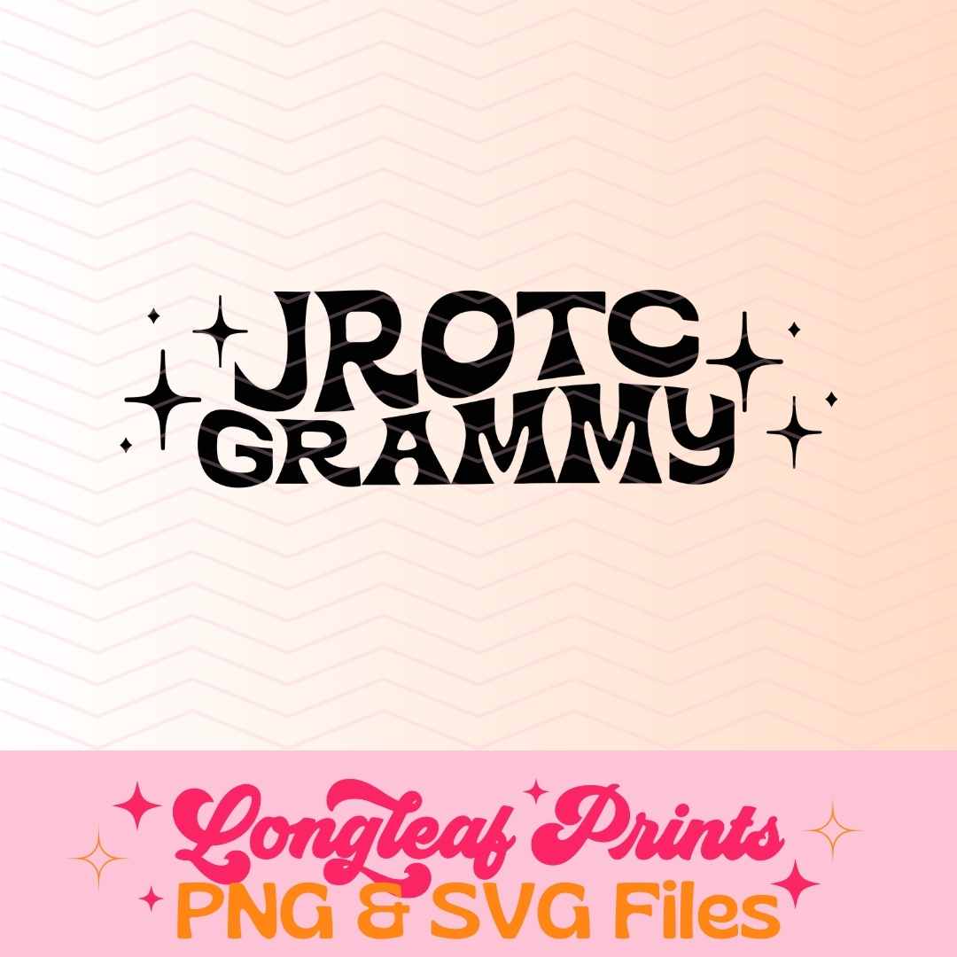JROTC Grammy Retro Stars SVG Digital Download Design File