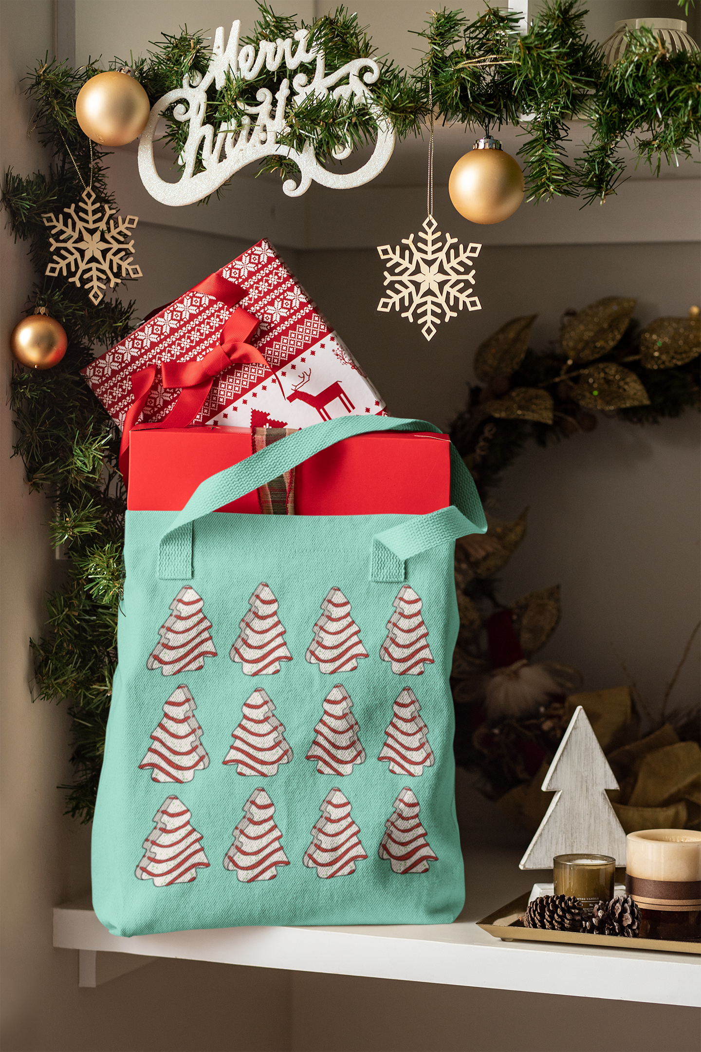 Little Debbie Christmas Tree Cake Holiday SVG Digital Download Design File