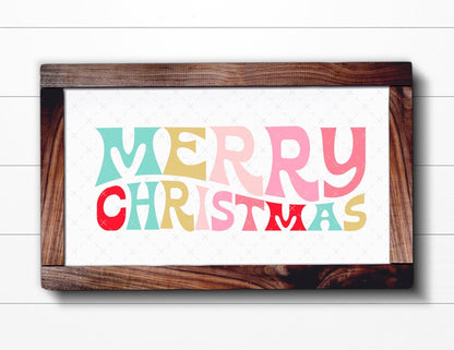 Merry Christmas Retro Holiday SVG Digital Download Design File