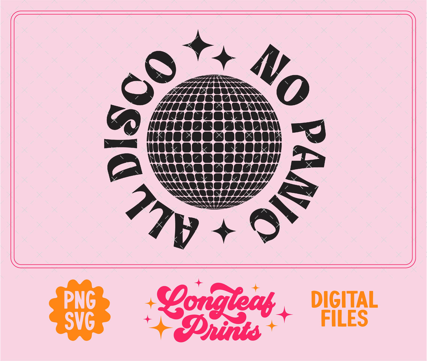 No Panic All Disco SVG Digital Download Design File