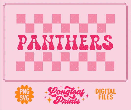 Panthers Mascot Checker SVG Digital Download Design File