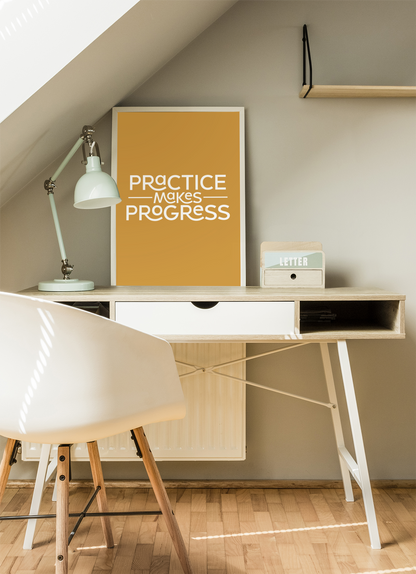 Practice Makes Progress Digital Download Design File
