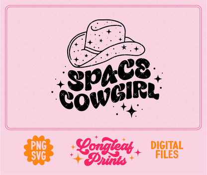 Space Cowgirl SVG Digital Download Design File