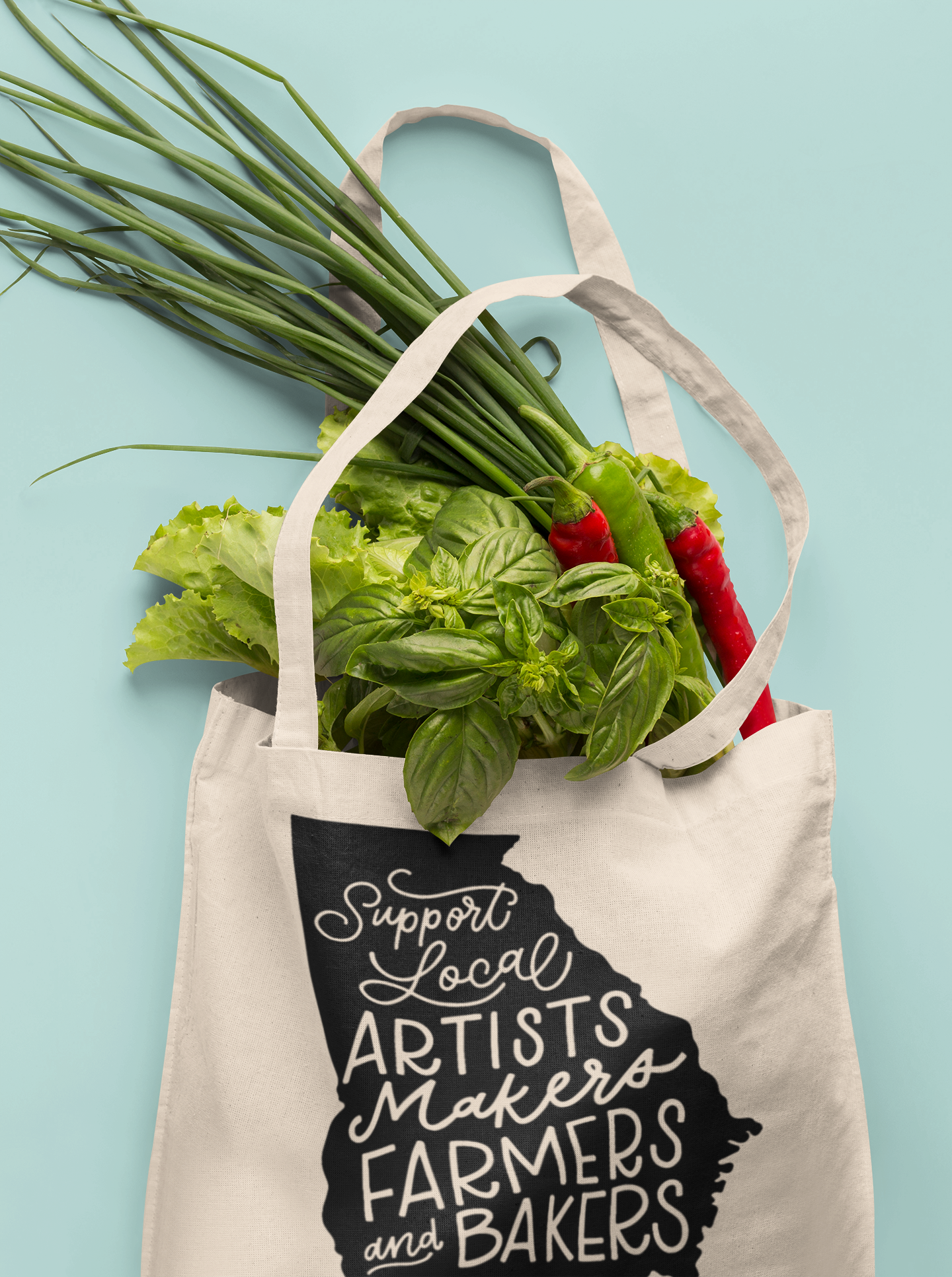 Support Local Artists Makers Farmers and Bakers Georgia State SVG Digital Download Design File