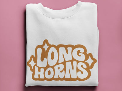 Longhorns Retro Mascot SVG Digital Download Design File