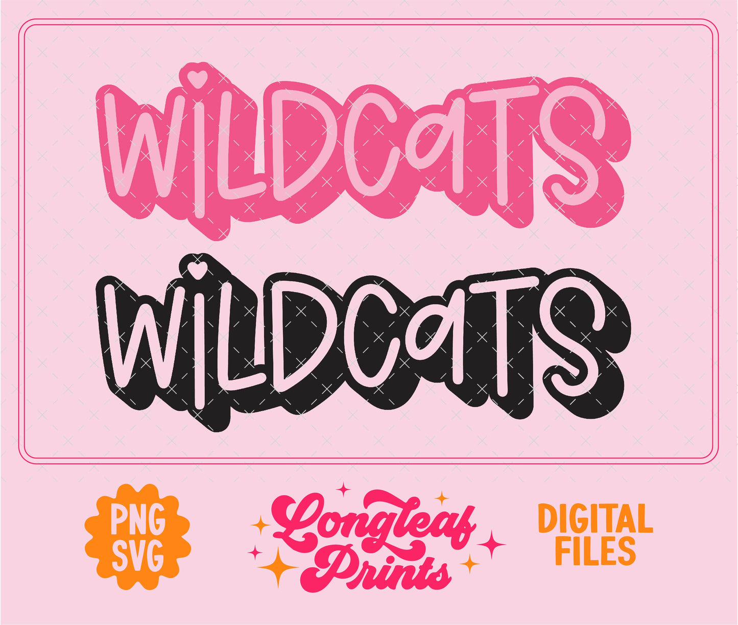 Wildcats Cute Mascot SVG Digital Download Design File