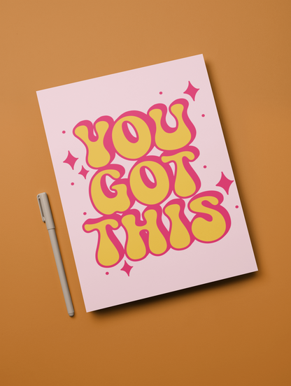 You Got This Notebook SVG PNG File Design