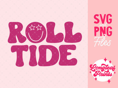Roll Tide Happy Face SVG Digital Download Design File