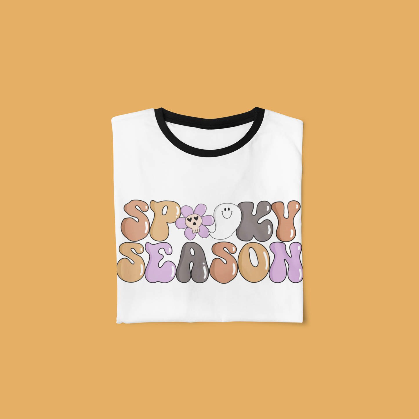 Spooky Season Groovy Shirt Design SVG