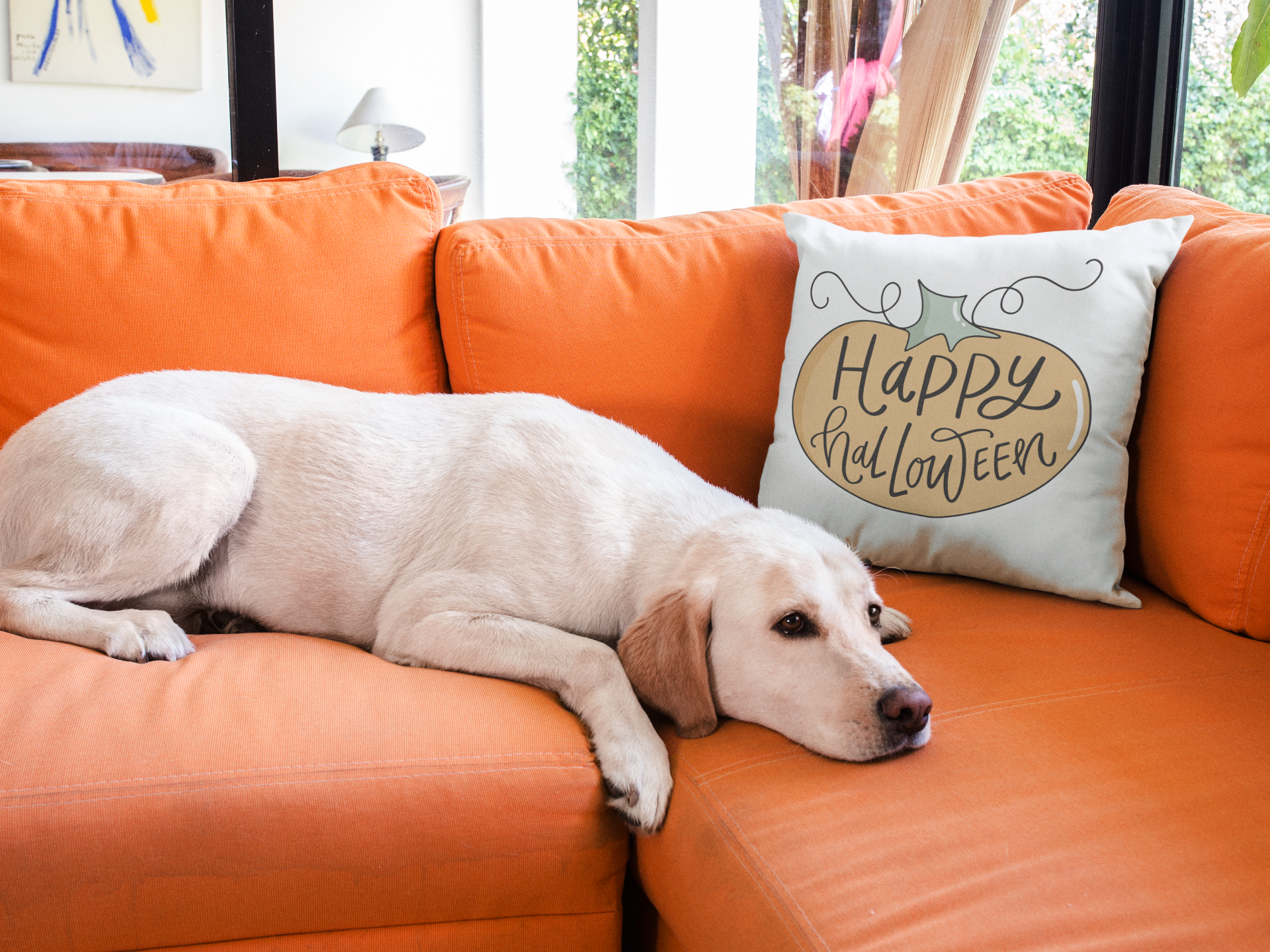 Happy Halloween Sublimation Pillow Design SVG