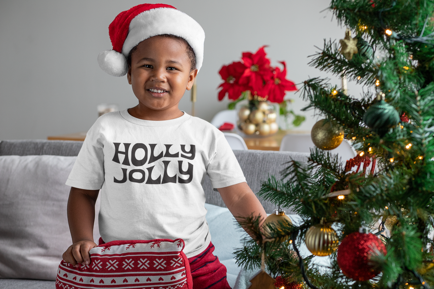 Holly Jolly Toddler Shirt SVG DIY Design