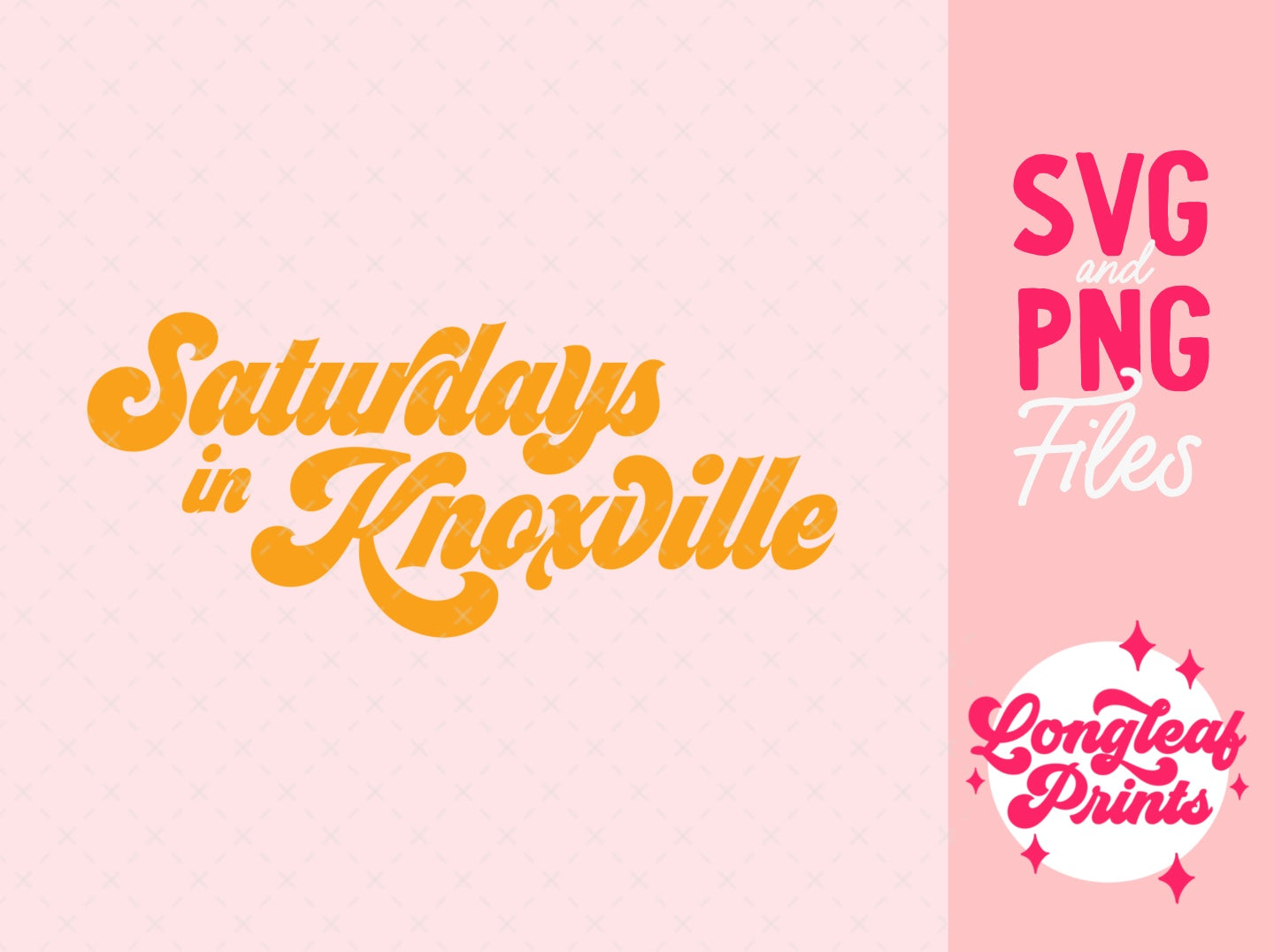 Saturdays in Knoxville Tennessee SVG Digital Download Design File