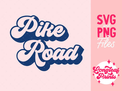 Pike Road Alabama Retro SVG Digital Download Design File