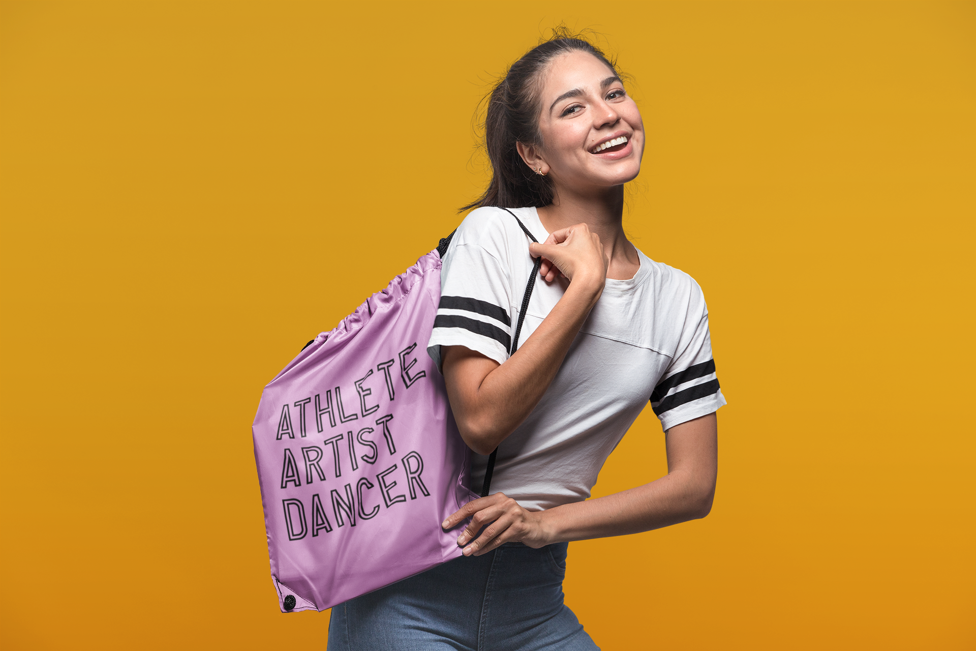 Athlete Artist Dancer Drawstring Bag