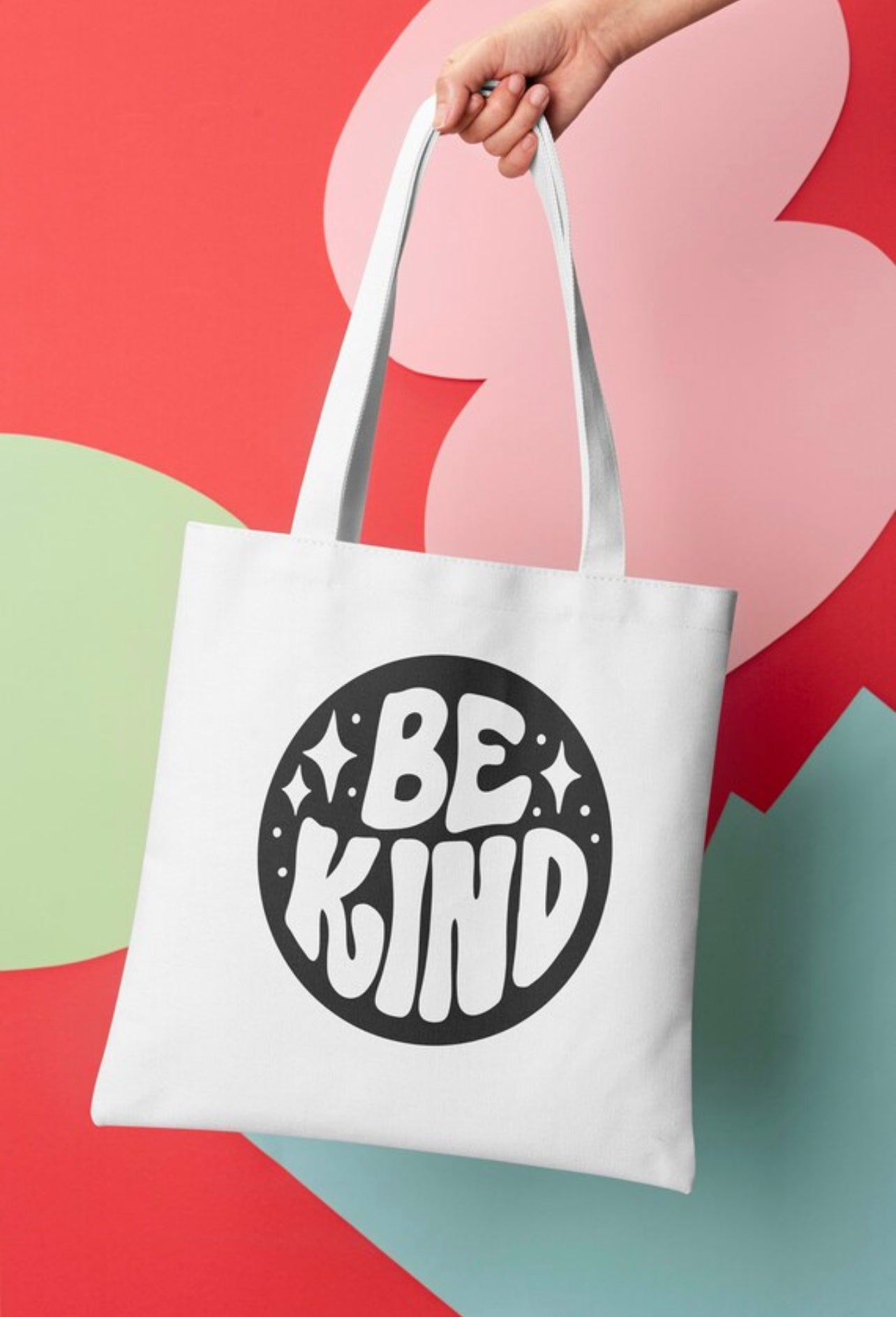 Be Kind SVG Tote Bag Sublimation Design