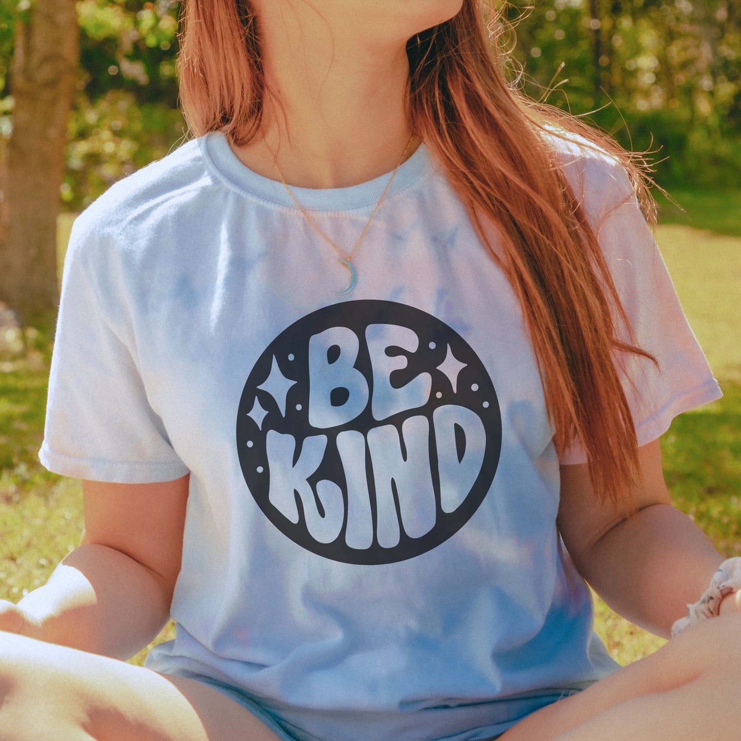 Be Kind Retro Groovy Tie Dye Shirt Vinyl SVG