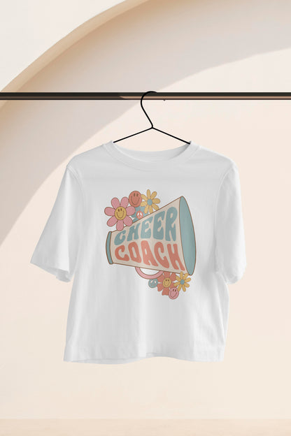 Cheer Coach Groovy PNG Digital Download Design File