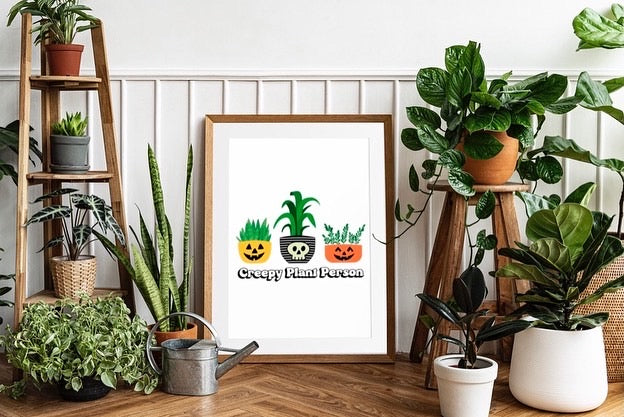 Creepy Plant Person SVG Digital Download Design File