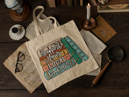 Support Your Local Bookstore PNG Digital Download Design File