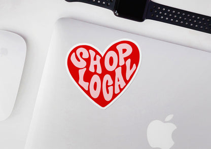 Shop Local Retro Heart SVG Digital Download Design File