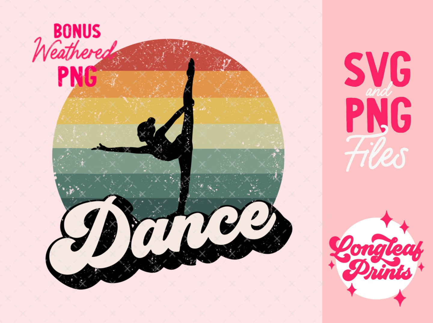 Dance Sunset Stretch Digital Download Design File