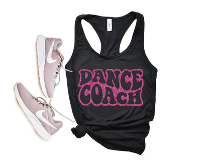 Dance Coach Glitter Vinyl Tank DIY SVG File
