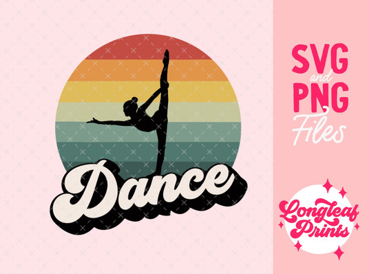 Dance Sunset Stretch Digital Download Design File